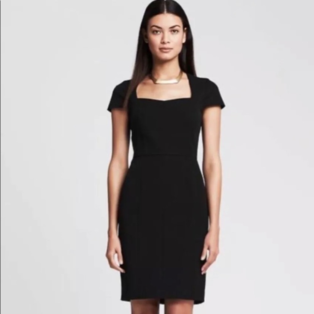 Banana republic Sloan dress body calm kneeling black sexy dress